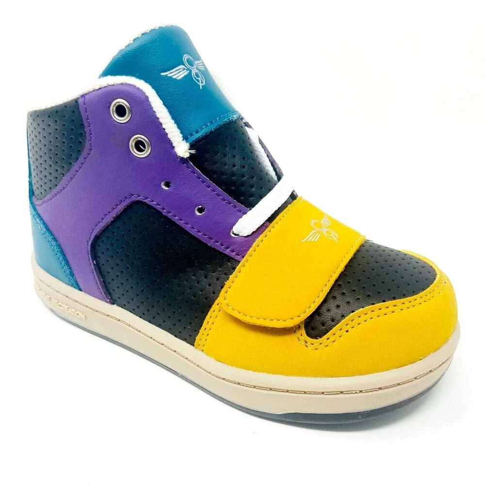 Creative Recreation Cesario Black Purple Teal Wheat Toddler Size 10 Sneakers